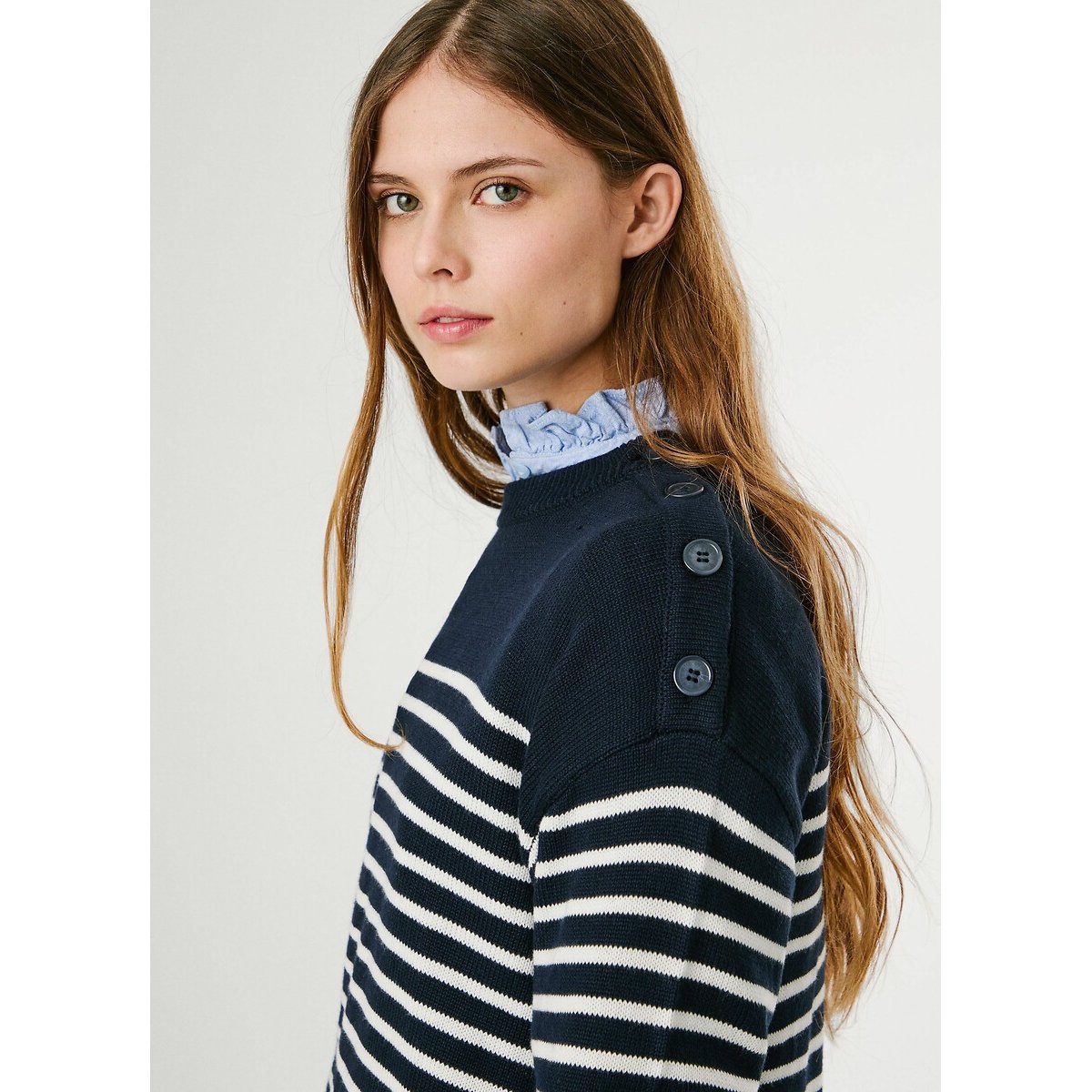 Πλεκτό ριγέ πουλόβερ Pepe Jeans, γυναικείο