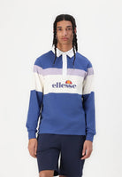 Ellesse cotton polo with a buttoned collar and embroidered logo