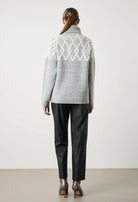 Desiree knit turtleneck sweater with pearl details